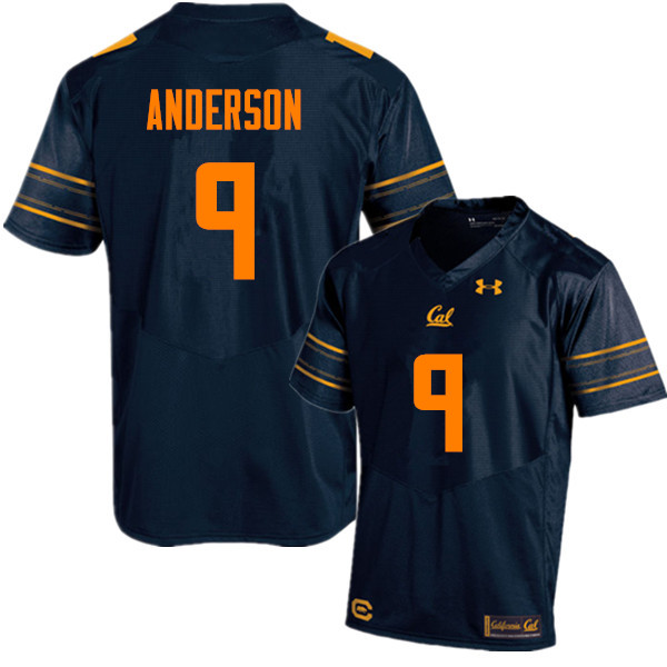 Men #9 Matt Anderson Cal Bears (California Golden Bears College) Football Jerseys Sale-Navy